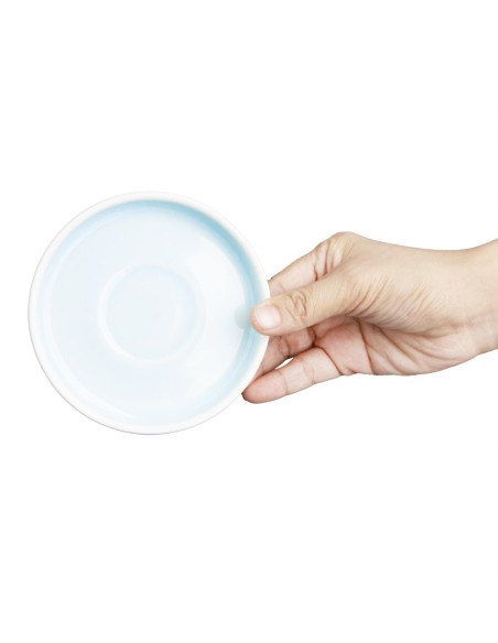 Soucoupes Olympia Fondant bleues 115mm - lot de 6