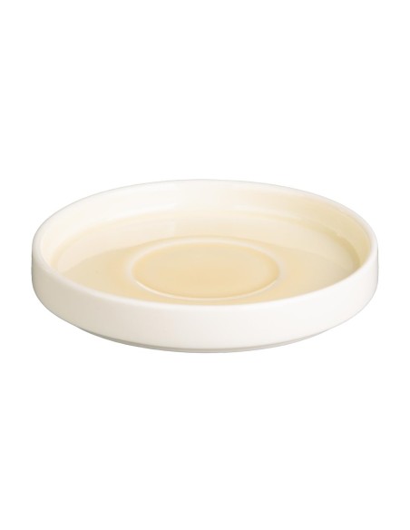 Soucoupes Olympia Fondant jaunes 135mm - lot de 6