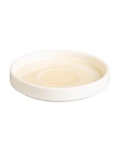 Soucoupes Olympia Fondant jaunes 115mm - lot de 6