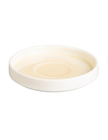 Soucoupes Olympia Fondant jaunes 115mm - lot de 6