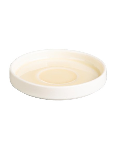 Soucoupes Olympia Fondant jaunes 115mm - lot de 6