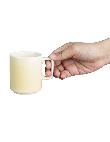 Tasses Olympia Fondant jaunes 170 ml - lot de 6