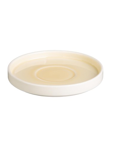 Soucoupes Olympia Fondant jaunes 152mm - lot de 6
