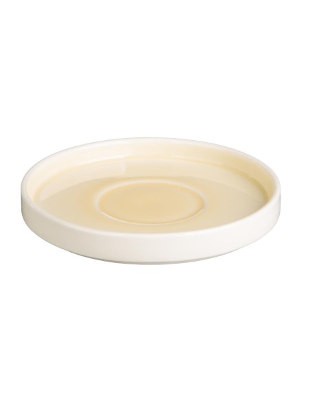 Soucoupes Olympia Fondant jaunes 152mm - lot de 6