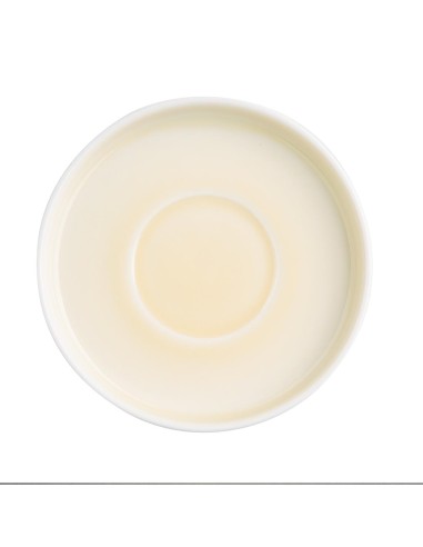 Soucoupes Olympia Fondant jaunes 135mm - lot de 6