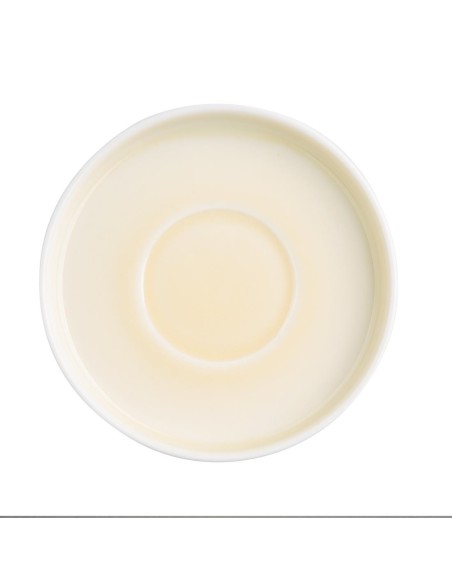 Soucoupes Olympia Fondant jaunes 135mm - lot de 6
