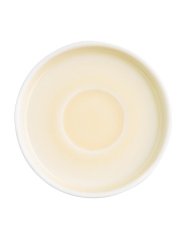 Soucoupes Olympia Fondant jaunes 115mm - lot de 6
