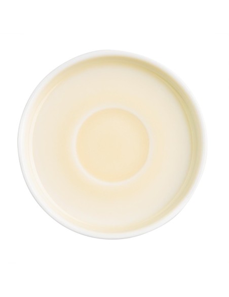 Soucoupes Olympia Fondant jaunes 115mm - lot de 6