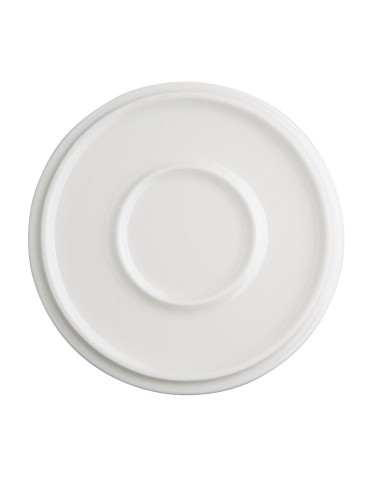 Soucoupes Olympia Fondant jaunes 135mm - lot de 6