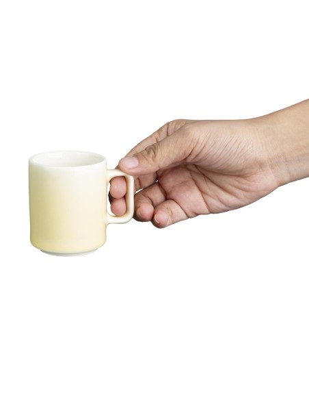 Tasses Olympia Fondant jaunes 85,5ml - lot de 6