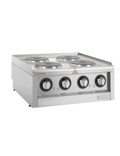Table de cuisson électrique 4 feux Buffalo Série 600 - 7 kW