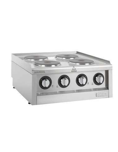 Table de cuisson électrique 4 feux Buffalo Série 600 - 7 kW