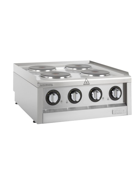Table de cuisson électrique 4 feux Buffalo Série 600 - 7 kW