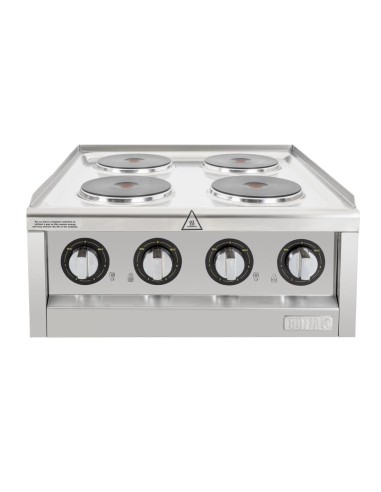 Table de cuisson électrique 4 feux Buffalo Série 600 - 7 kW
