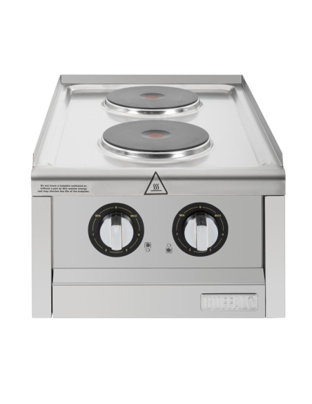 Table de cuisson électrique 2 feux Buffalo Série 600 - 3,5 kW