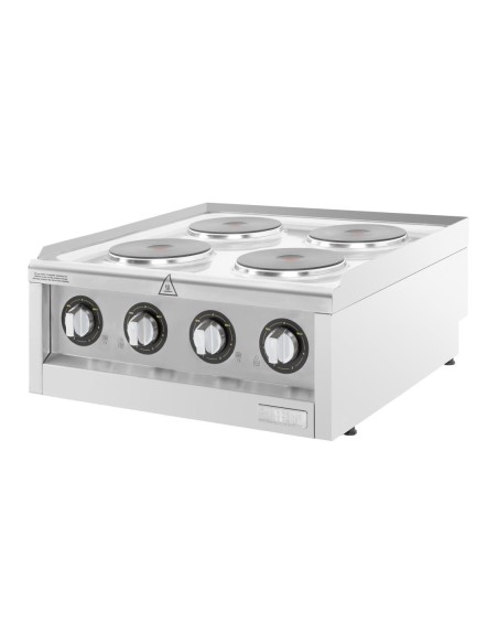 Table de cuisson électrique 4 feux Buffalo Série 600 - 7 kW