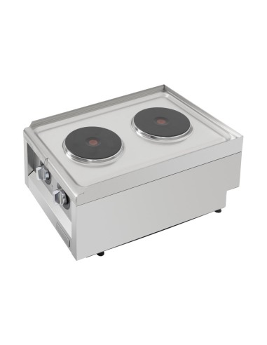 Table de cuisson électrique 2 feux Buffalo Série 600 - 3,5 kW