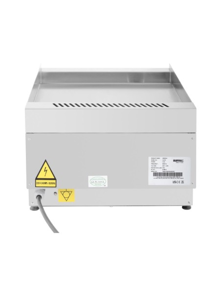 Plancha électrique Buffalo Série 600 400 mm - 3 kW