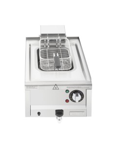 Friteuse Buffalo Série 600 8L - 6 kW, inox, sécurité thermique 2