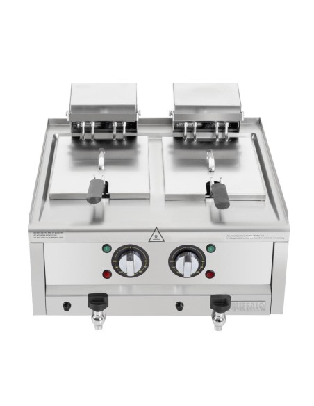 Friteuse électrique double Buffalo 2x8L - 12 kW