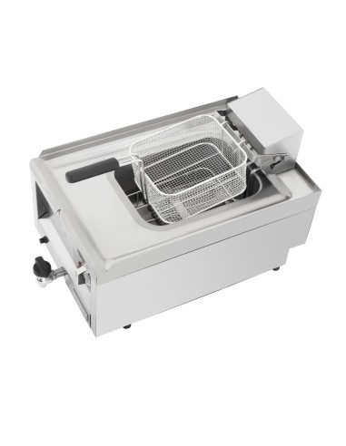 Friteuse Buffalo Série 600 8L - 6 kW, inox, sécurité thermique