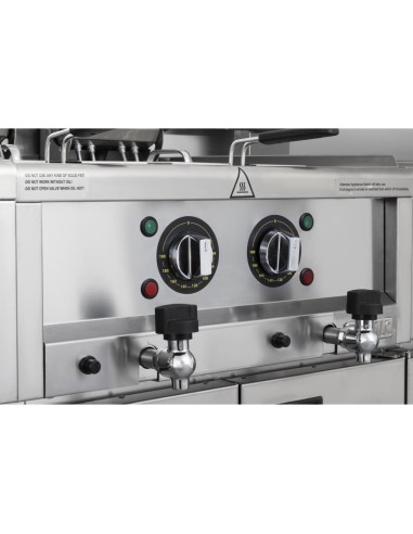 Friteuse électrique double Buffalo 2x8L - 12 kW