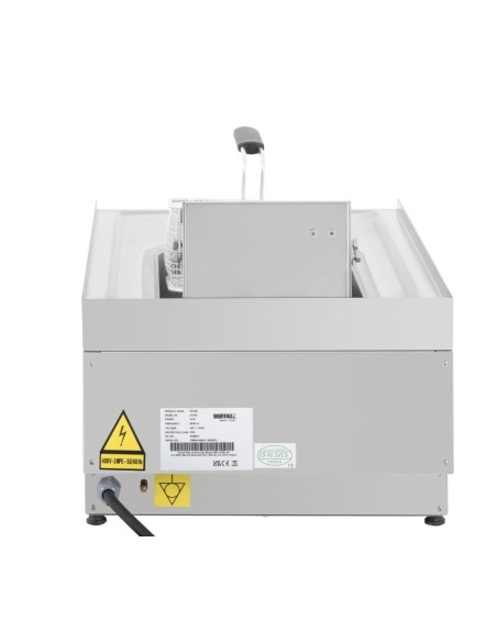 Friteuse Buffalo Série 600 8L - 6 kW, inox, sécurité thermique