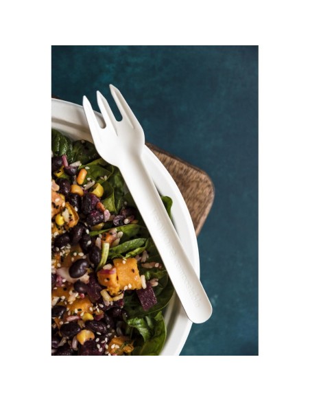 Fourchettes en papier compostables Vegware - lot de 1000