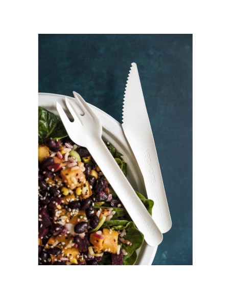 Fourchettes en papier compostables Vegware - lot de 1000