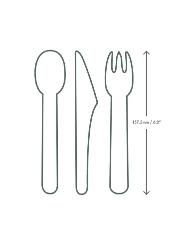 Couteaux en papier compostables Vegware - Lot de 1000