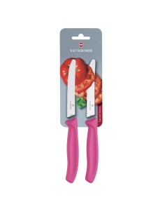 Set de couteaux à tomates Victorinox 11 cm roses - lot de 2