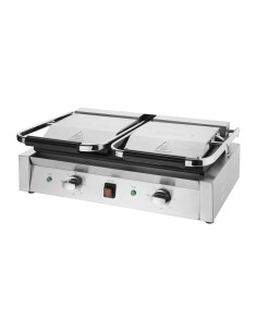 Gril de contact double Buffalo Bistro rainuré - 2,9kW