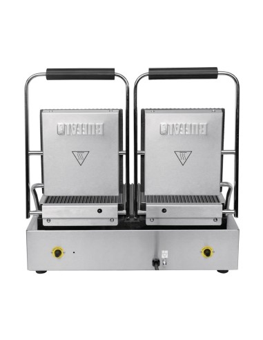 Gril de contact double Buffalo Bistro rainuré - 2,9kW