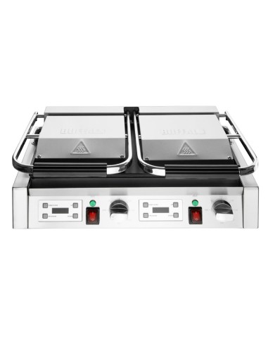 Gril de contact double Buffalo 3,6 kW - inox