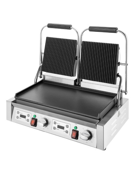 Gril de contact double Buffalo 3,6 kW - inox