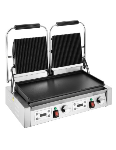 Gril de contact double Buffalo 3,6 kW - inox