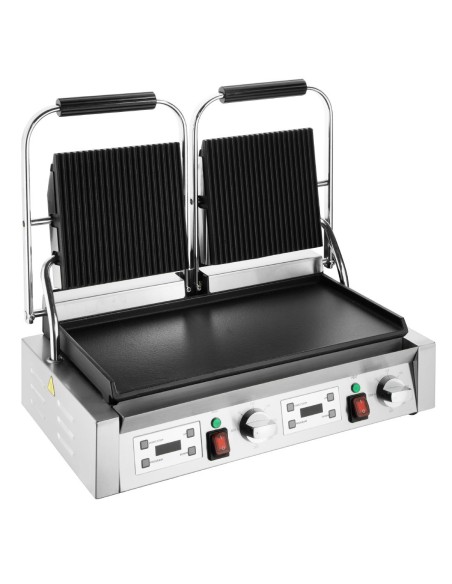 Gril de contact double Buffalo 3,6 kW - inox