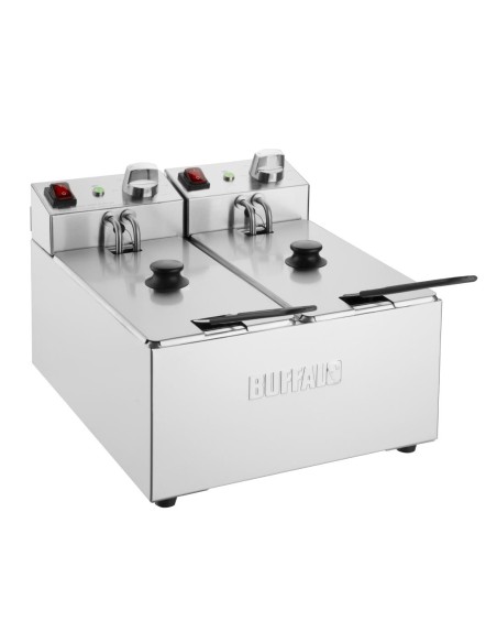 Friteuse double Buffalo 2x3L - 2 kW