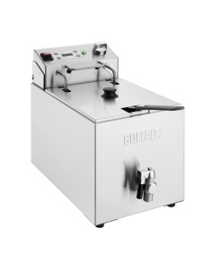 Friteuse électrique Buffalo 8L - 2,9kW, inox, minuterie