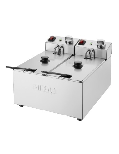 Friteuse double Buffalo 2x3L - 2 kW