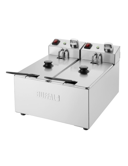Friteuse double Buffalo 2x3L - 2 kW