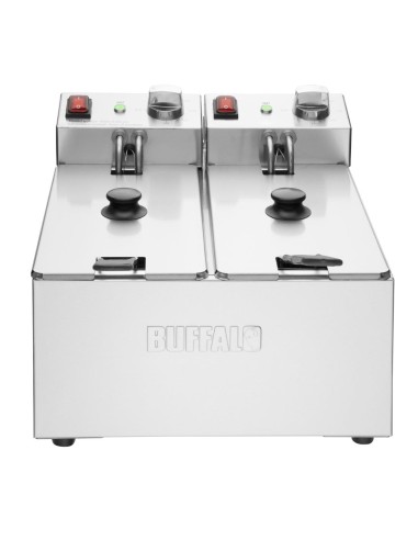 Friteuse double Buffalo 2x3L - 2 kW