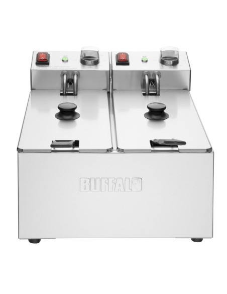 Friteuse double Buffalo 2x3L - 2 kW