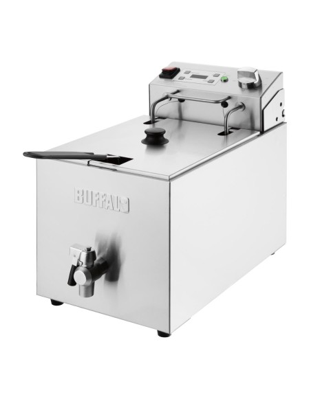 Friteuse électrique Buffalo 8L - 2,9kW, inox, minuterie