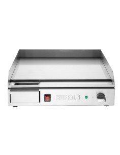 Plancha électrique Buffalo 2,2kW en acier poli - 520x330mm 2