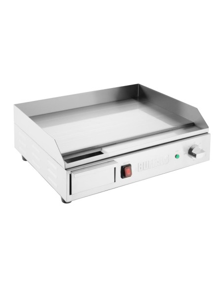 Plancha électrique Buffalo 2,2kW en acier poli - 520x330mm