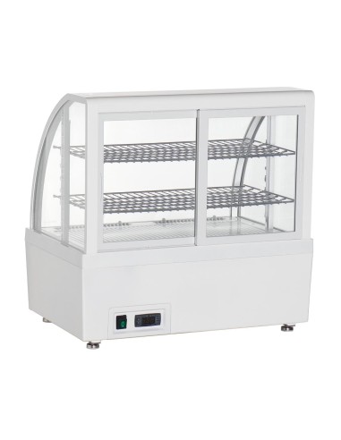 Vitrine réfrigérée comptoir Polar 100 L blanche - Compacte et puissante