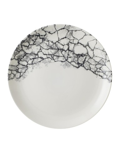 Assiettes Churchill Kintsugi Quartz Black 288mm - Lot de 12