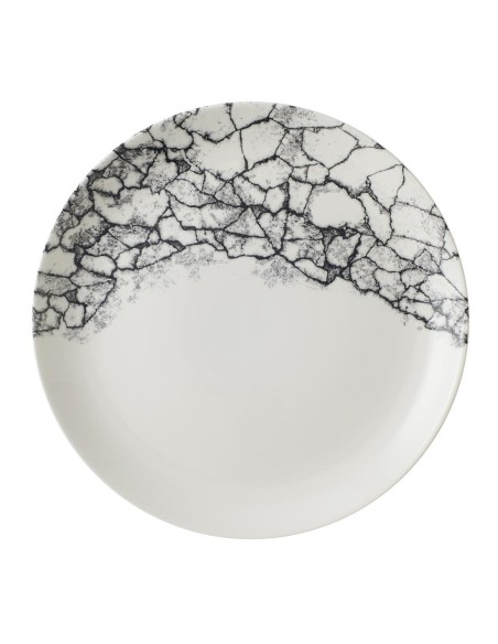 Assiettes Churchill Kintsugi Quartz Black 288mm - Lot de 12