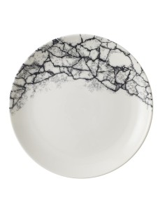 Assiettes Churchill Kintsugi Quartz Black 217mm - Lot de 12